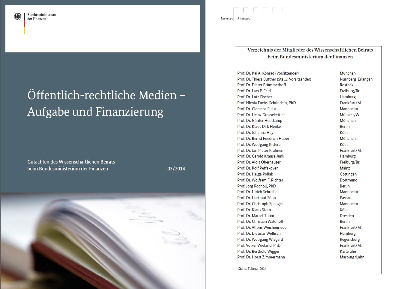 Das Gutachten.