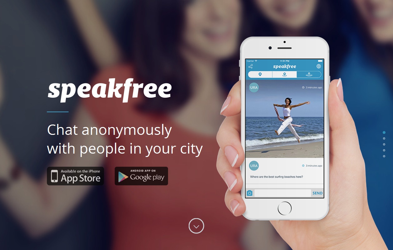 Speakfree verspricht anonyme Chats mit Menschen in der Umgebung. (Foto: Speakfree)