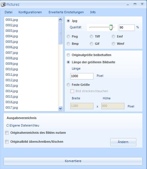 Wie Fotos für MailVersand verkleinern?