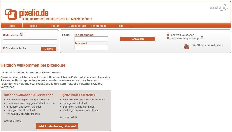 Screenshot pixelio.de