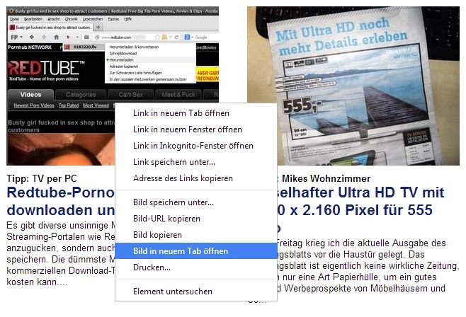 Bilder komfortabel 'freistellen' (Screenshot)