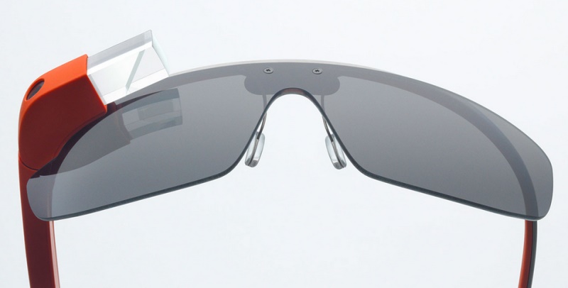 Die bislang bekannte erste Version der Google Glass Datenbrille. (Foto: Google)