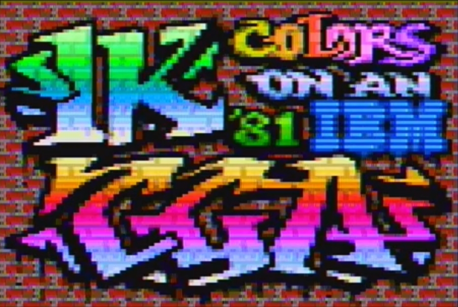 Eigentlich unmöglich: 1.000 Farben auf IBM CGA-Grafikadapter von 1981.