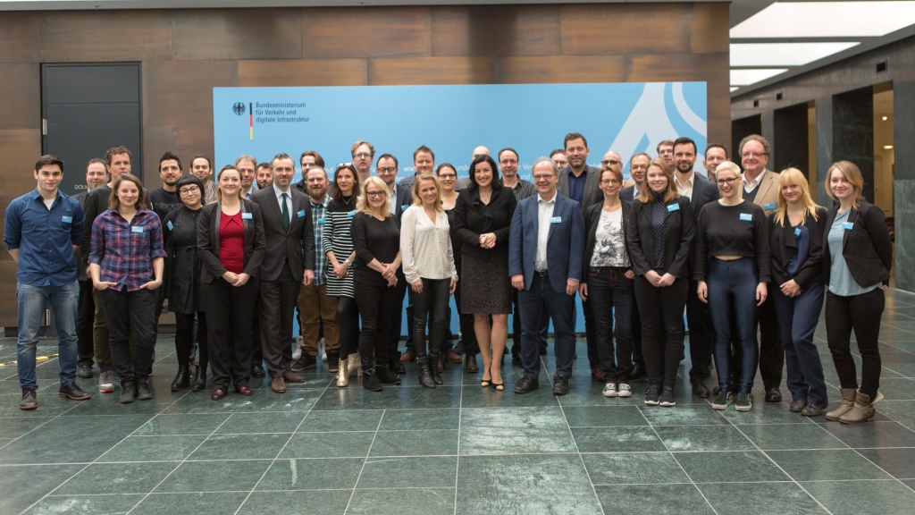 Gruppenfoto der Jury. (Foto: Bundesministerium für Verkehr und digitale Infrastruktur)