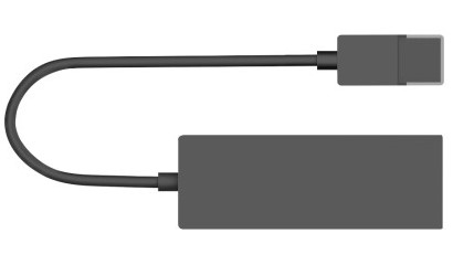 Microsoft bietet im Online-Shop so einen USB Ethernet Adapter für Surface an. (Foto: Microsoft)