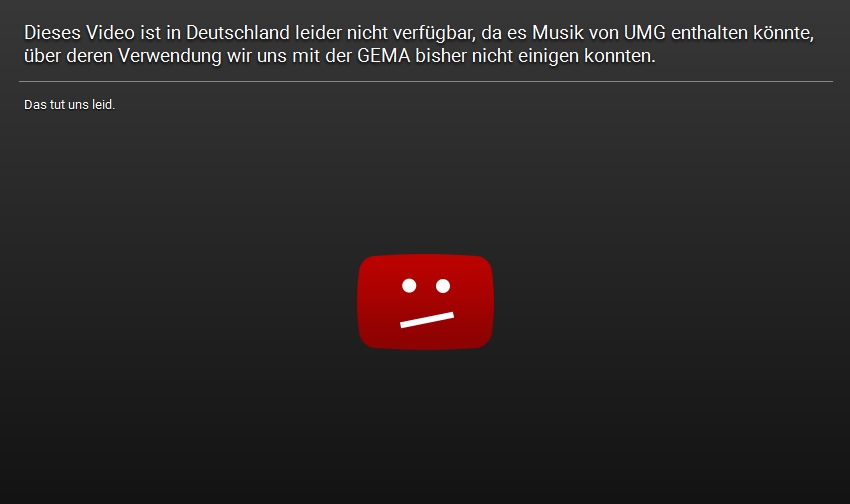 Nachgebessert. Die verurteilten Formulierungen hat Youtube inzwischen durch neue ersetzt. Es scheint allerdings auch noch andere Varianten mit eher "heikler" Formulierung zu geben.