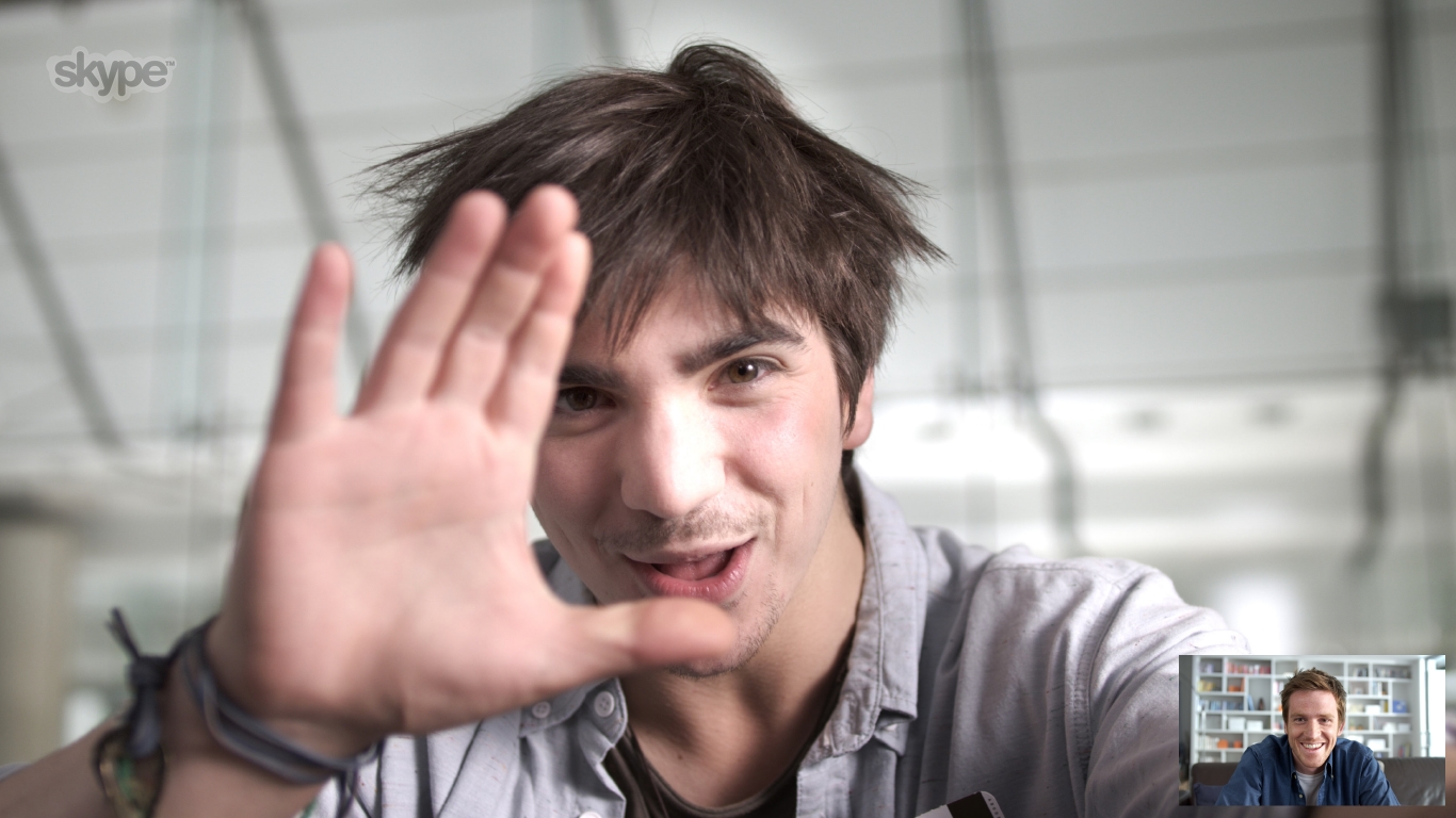 Videotelefonat mit Skype. (Foto: Microsoft)
