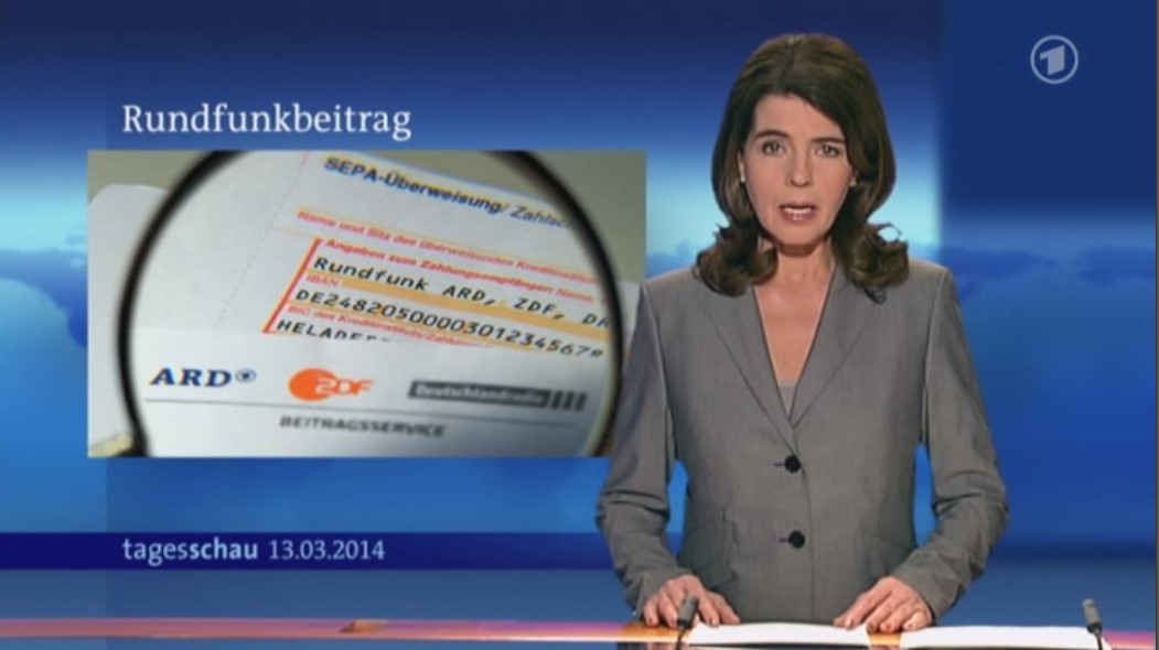 Sogar der öffentlich rechtliche Rundfunk hat über die Beitragssenkung berichtet. (Foto: ARD)