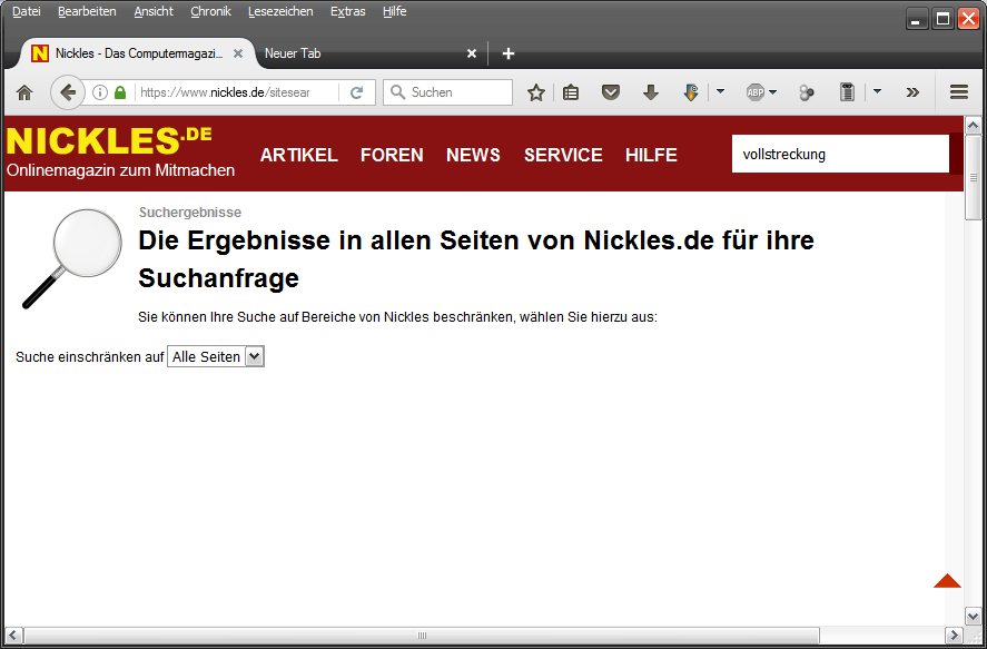 Exotisches Problem mit Firefox?