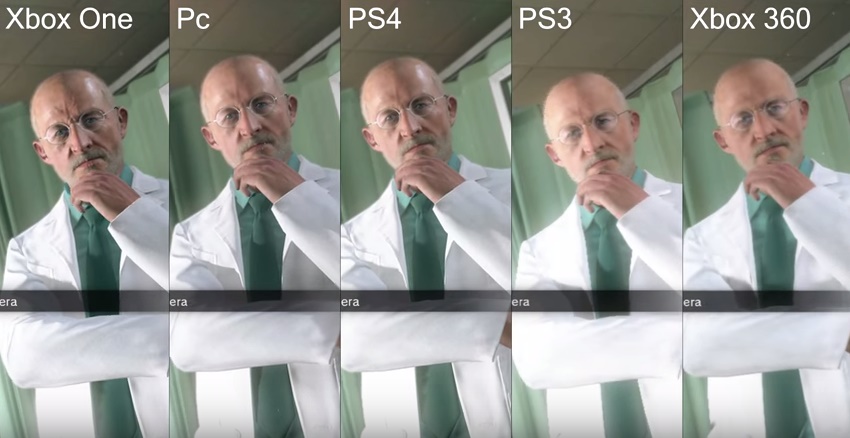 Metal Gear Solid 5 - Grafik auf 5 Systemen gleichzeitig verglichen. (Foto: Youtube)