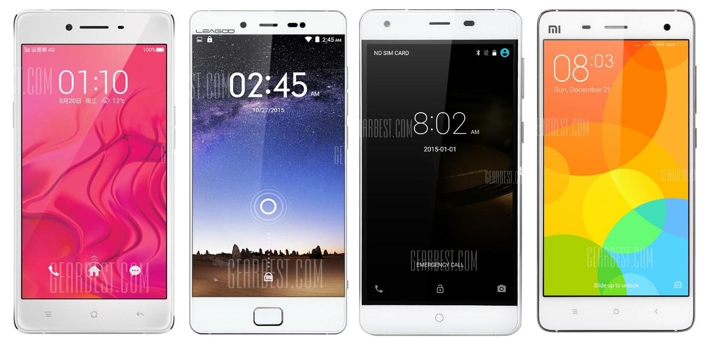 China-Smartphones bieten enorme Ausstattung und Qualität zu geringem Preis. (Fotos: Gearbest.com)