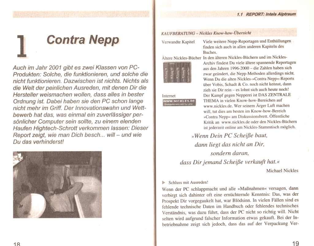 Nickles PC-Tuning-Report 2001, Seite 18.