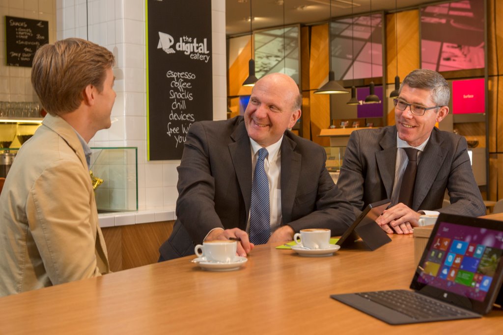 Steve Ballmer anlässlich der Eröffnung des Microsoft Center in Berlin Anfang November 2013. (Foto: Microsoft)