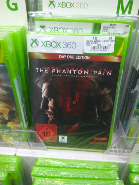 Originales neues "The Phantom Pain" hier für schlappe 7 Euro im Media Markt. (Foto: mn)