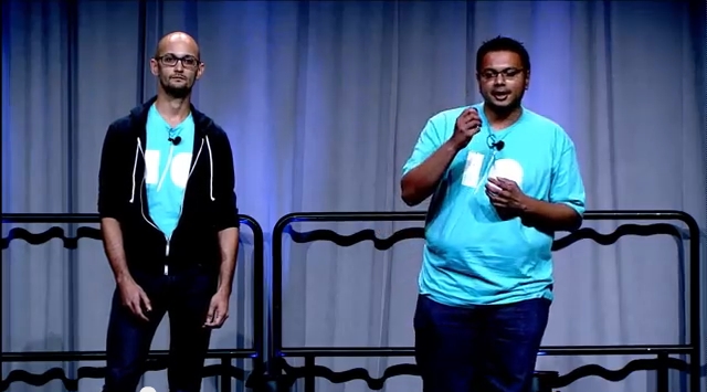 Das Projekt Volta wurde erstmals auf der Google I/O 2014 Entwicklerkonferenz von Matthew Williams und Meghan Desai präsentiert. (Foto: Google)