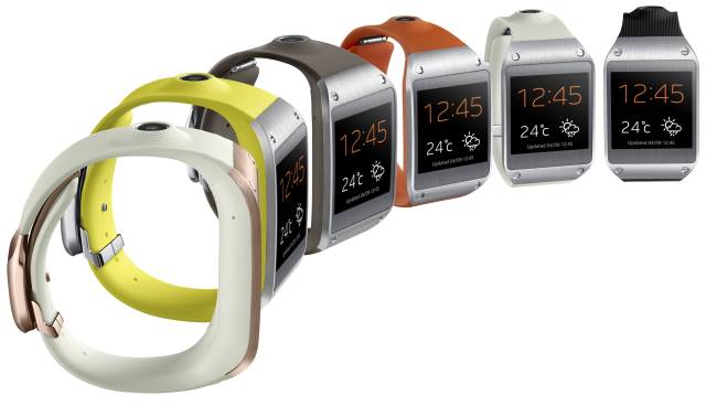 Die Galaxy Gear wird in verschiedenen Farben erhältlich sein (Fotos: Samsung)