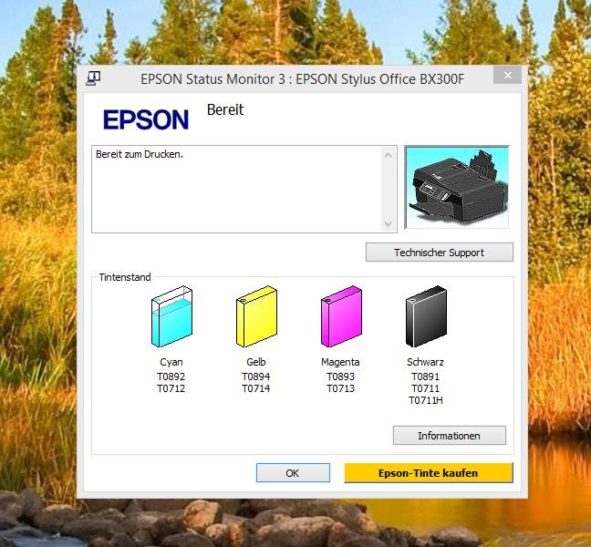 Epson Status Monitor 3 taucht alle paar Minuten auf!
