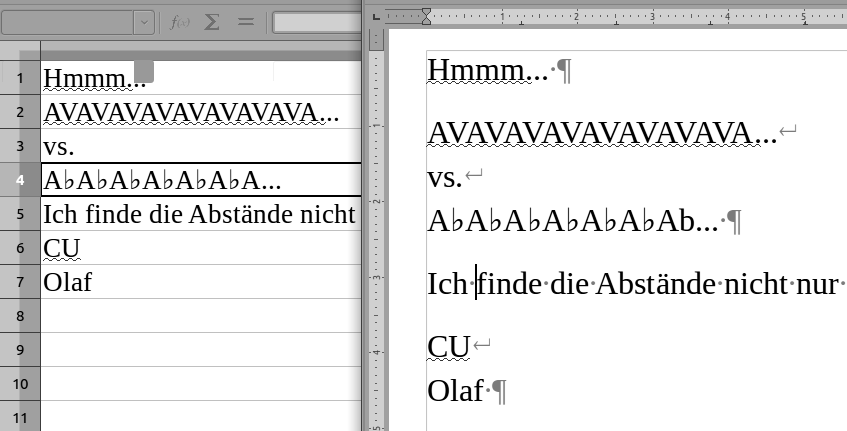 Musikzeichen ? in LibreOffice und anderen Programmen